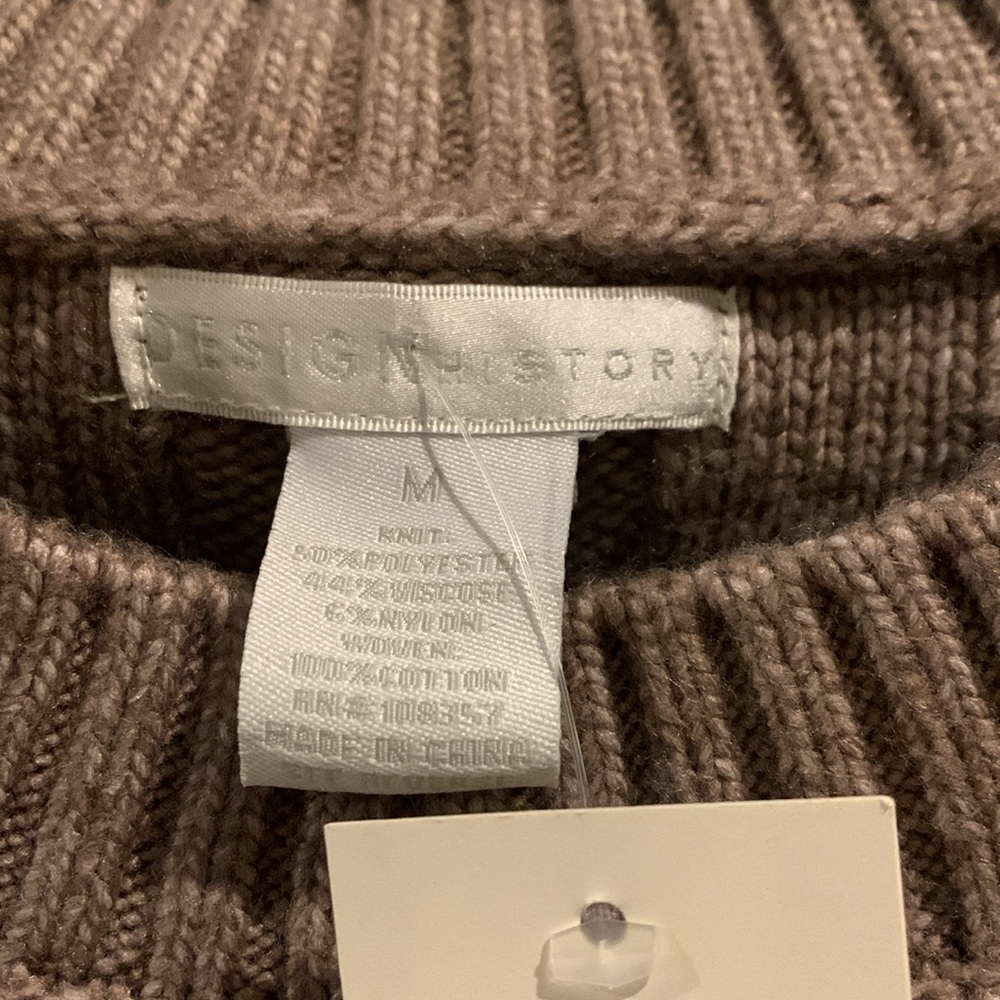 Evereve Design History Cedar Combo Sweater Top, Size M NWT - Picture 2 of 5